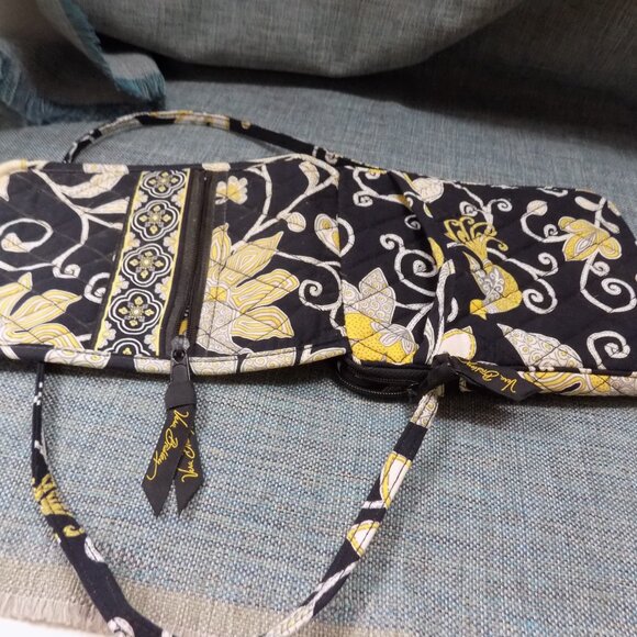 Vera Bradley YELLOW BIRD Mini Hipster Cross Body Fold Over Shoulder Bag BOHO New - Picture 5 of 9